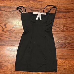 Edikted Black Mini Dress with Spaghetti Straps NWT new with tag